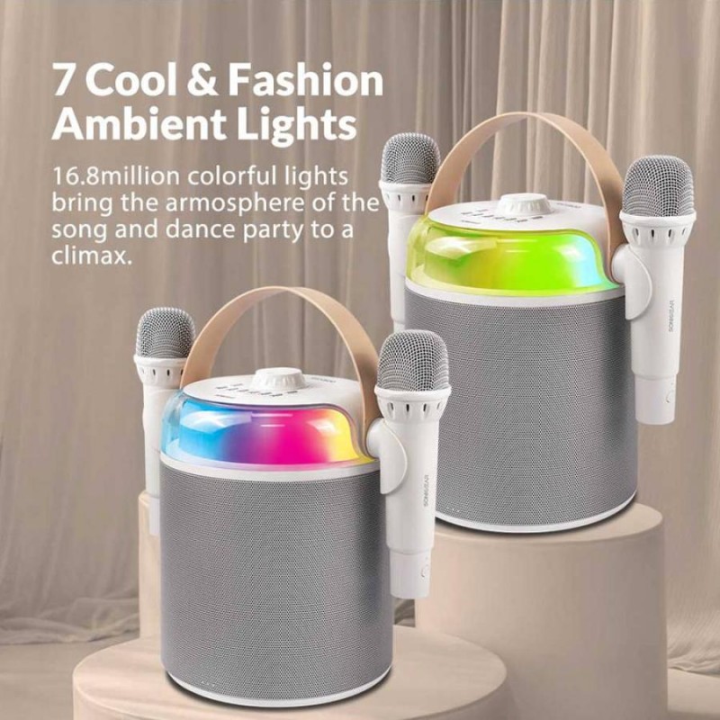 Buy SonicGear Portable Karaoke Kids Speaker iOX White - K800 - BT Wireless Dual ... in Cyprus, Nicosia, Limassol, Larnaka, Pafos