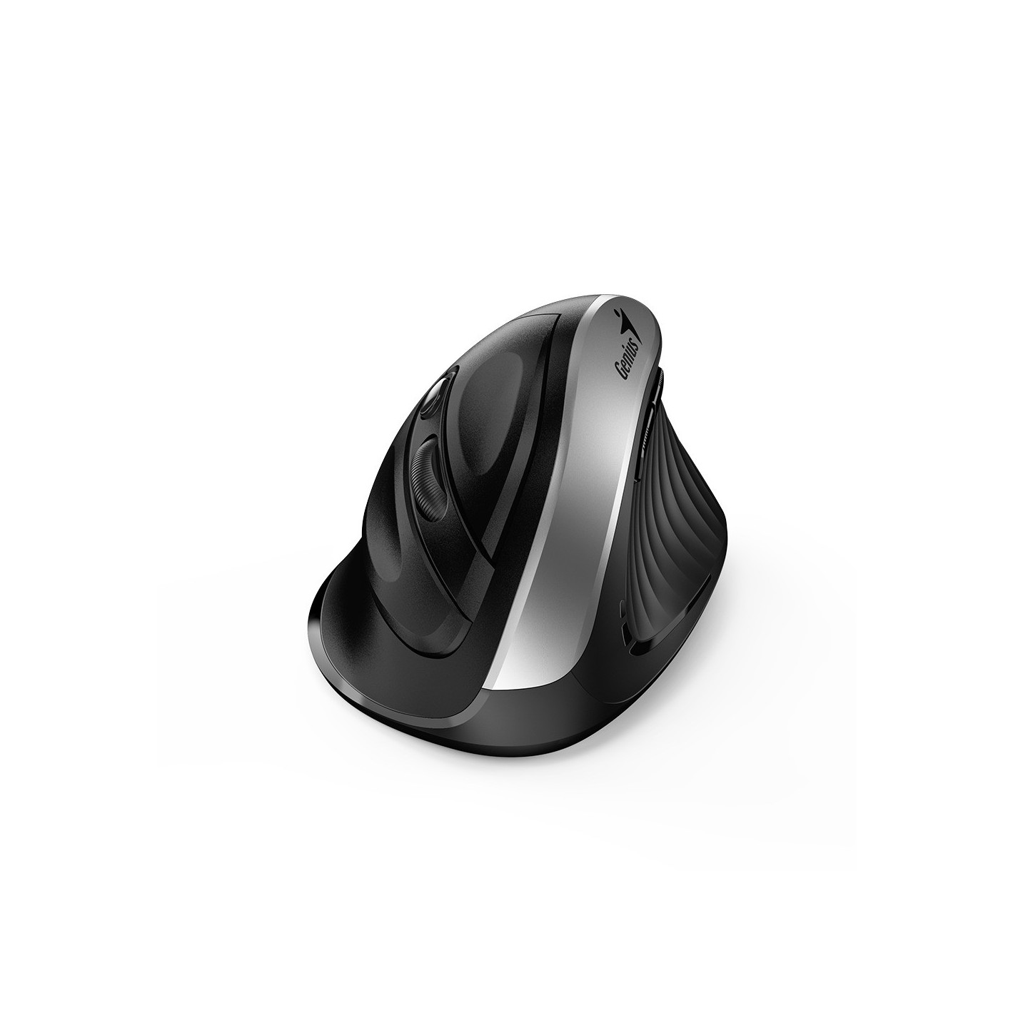 Genius Ergo 8250S Wireless Ergonomic Vertical Silent Mouse - Silver Gray (Boxed) — Buy in Cyprus with Fast Delivery