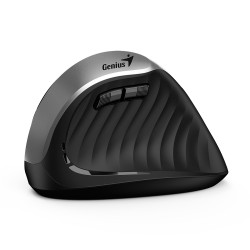 Genius Ergo 8250S Wireless Ergonomic Vertical Silent Mouse - Silver Gray (Boxed) — Buy in Cyprus with Fast Delivery