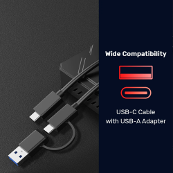 Buy Unitek USB-C M.2 NVMe & 2.5'' SATA 10Gbps Dual Enclosure - S1229C - USB-C M.... in Cyprus, Nicosia, Limassol, Larnaka, Pafos