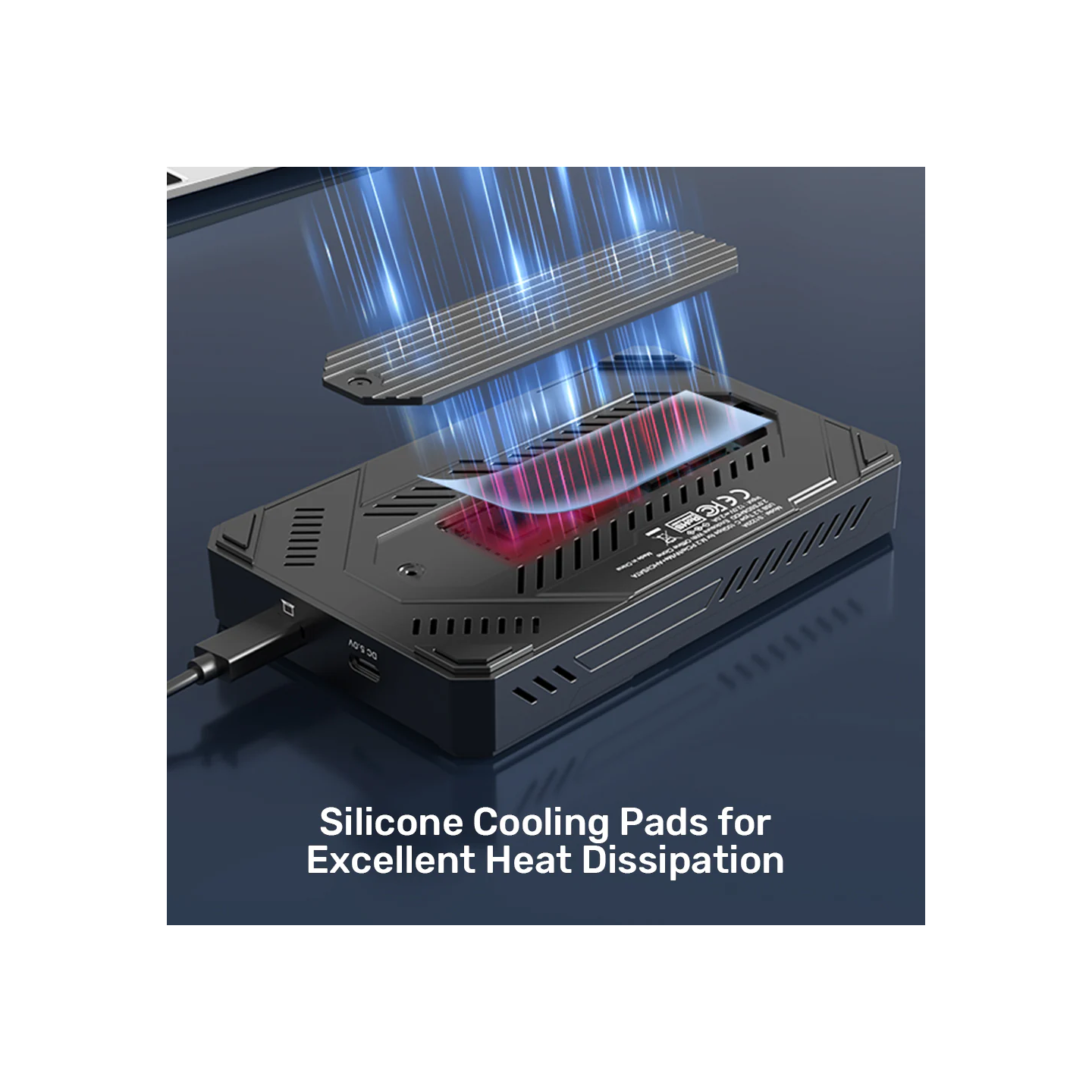 Unitek USB-C M.2 NVMe & 2.5'' SATA 10Gbps Dual Enclosure - S1229C - USB-C M.2 NVMe & 2.5'' SATA 10Gbps Dual Enclosure