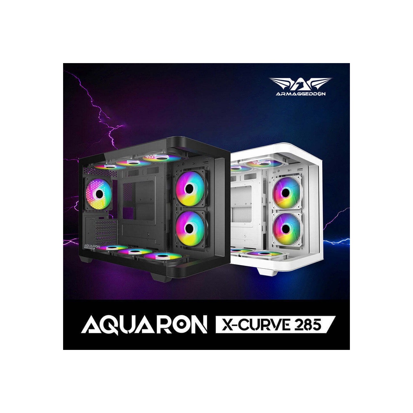 Armaggeddon Aquaron X-Curve 285 M-ATX White (Boxed) — Buy in Cyprus with Fast Delivery