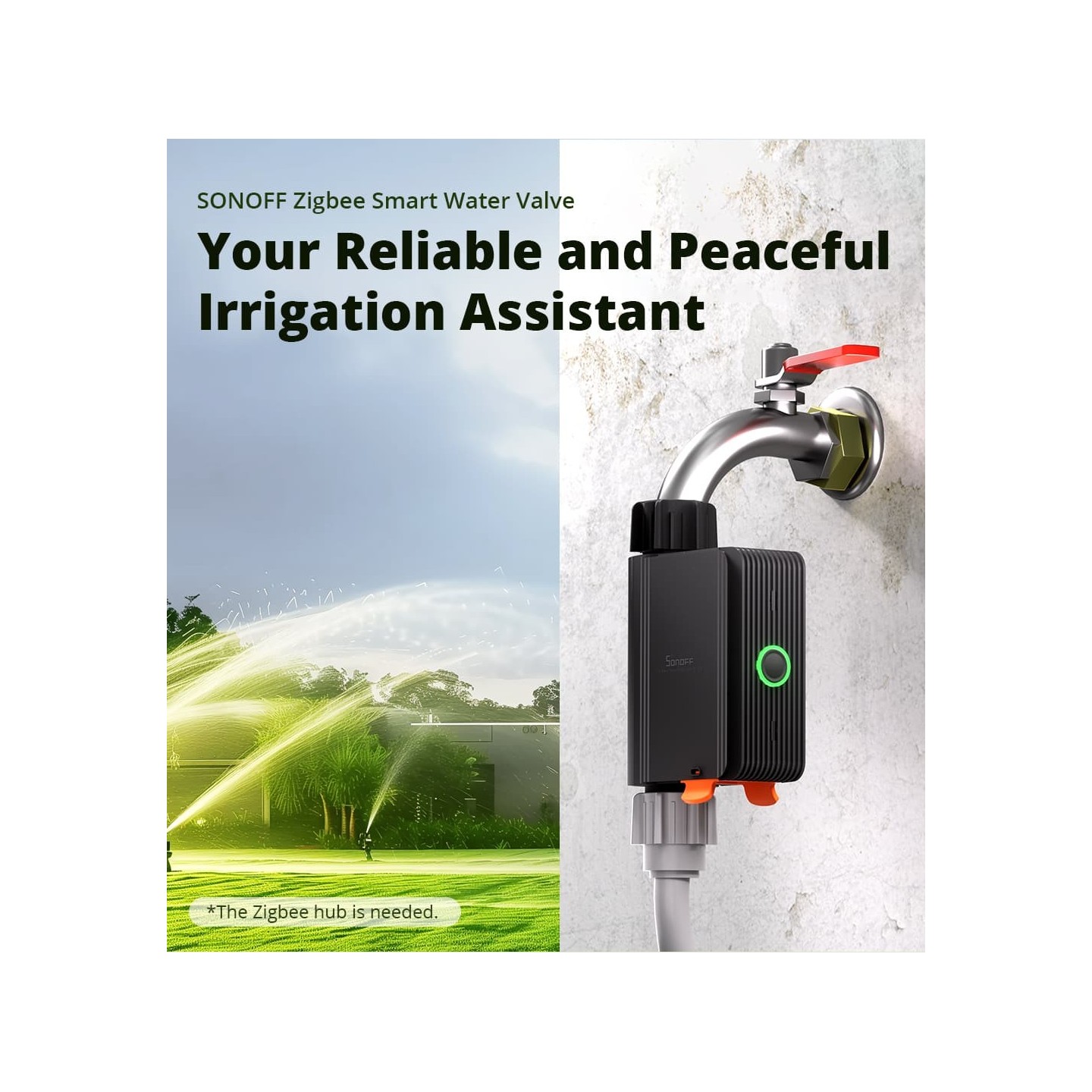 Sonoff ZigBee Smart Water Valve - SWV-BSP - irrigation System — Buy in Cyprus with Fast Delivery