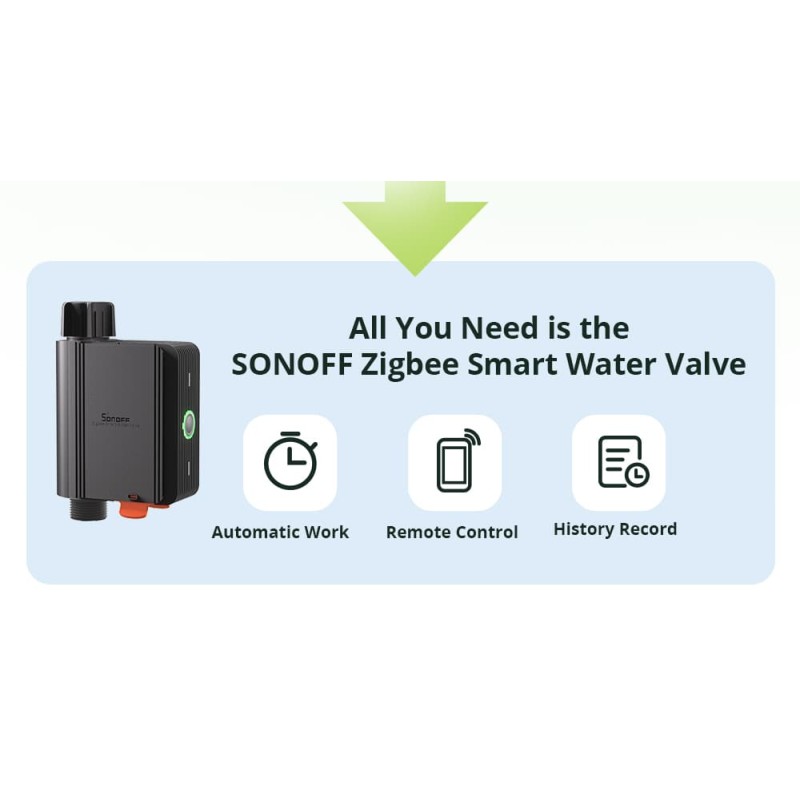 Buy Sonoff ZigBee Smart Water Valve - SWV-BSP - irrigation System in Cyprus, Nicosia, Limassol, Larnaka, Pafos