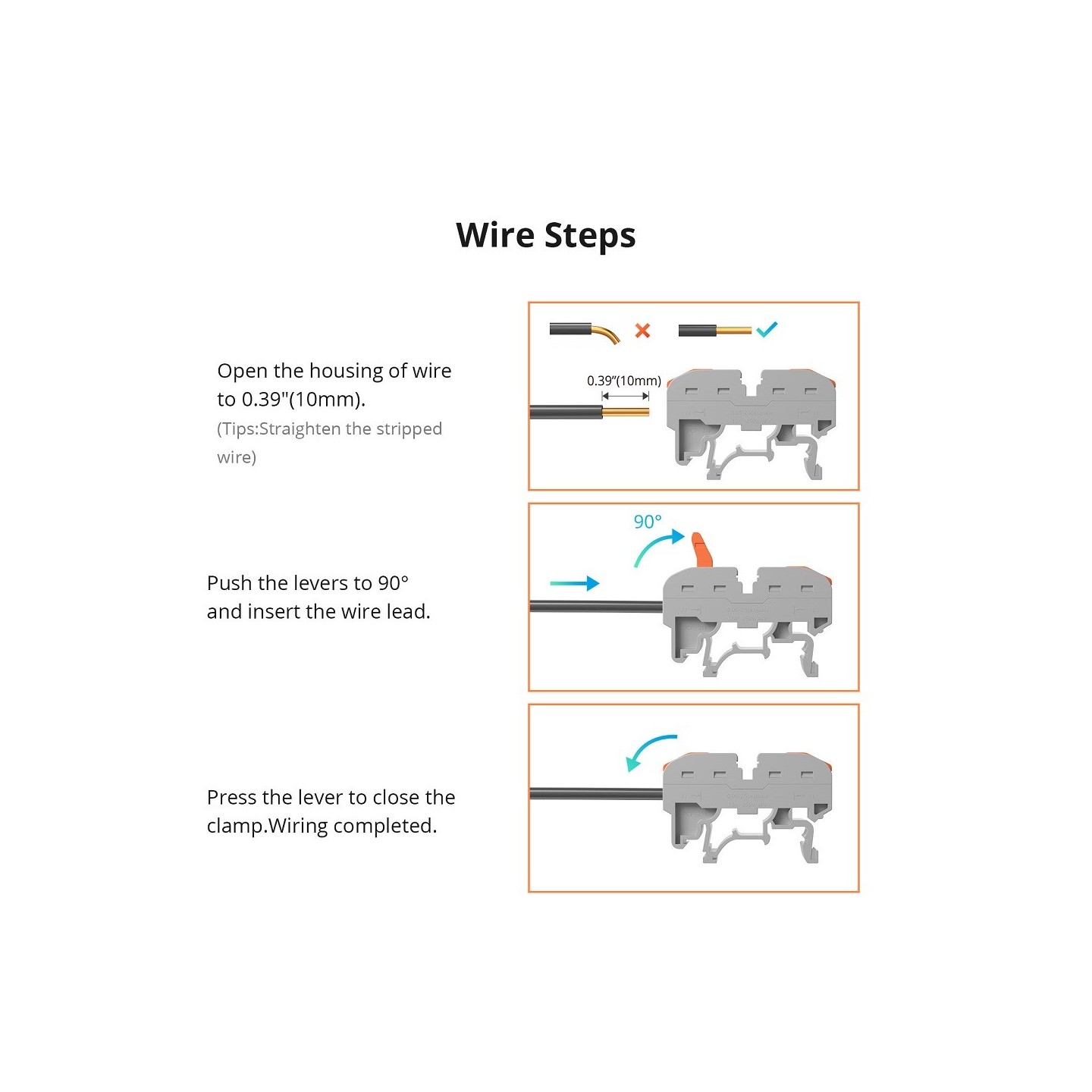 Sonoff DR DIN Rail - 211 - DIN Rail Wire Connectors, 20 Pieces — Buy in Cyprus with Fast Delivery