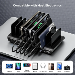 Unitek Charge Station 240W 10-Port 8xUSB-C + 2xUSB-A - P1230CBK01-UK - 240W 10-Port 8xUSB-C + 2xUSB-A