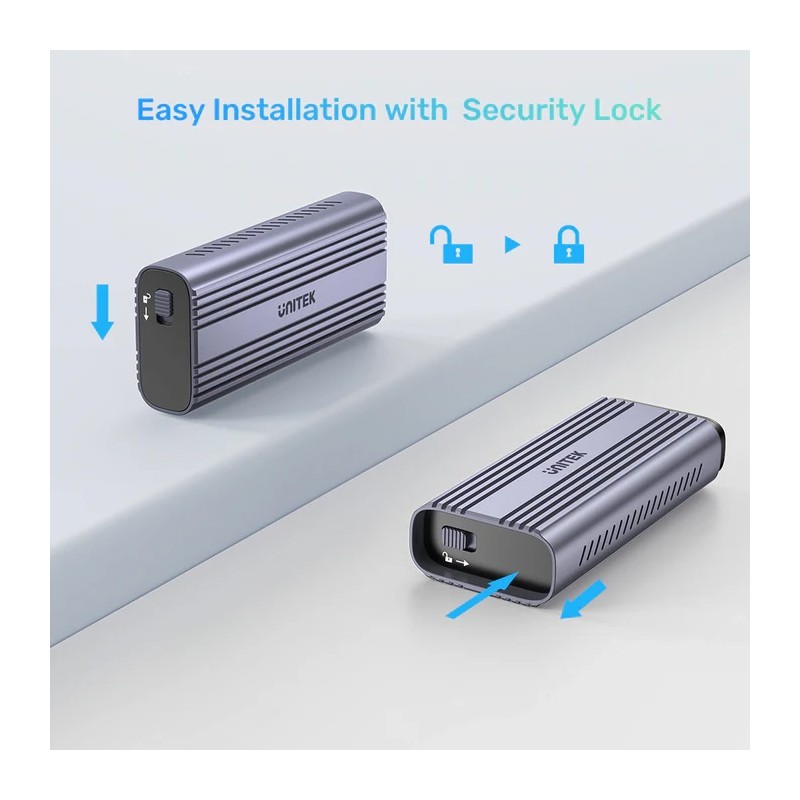 Buy Unitek USB-C NVME PCIe Enclosure USB4.0 40Gbps - S1226A - USB-C, NVME, PCIe ... in Cyprus, Nicosia, Limassol, Larnaka, Pafos