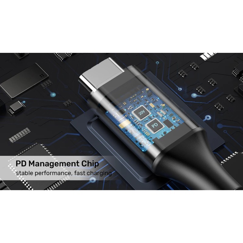 Buy Unitek UCL USB-C to DC Cable - C14116BK - 1.8 m, 65W PD, for Toshiba-Asus, 5... in Cyprus, Nicosia, Limassol, Larnaka, Pafos