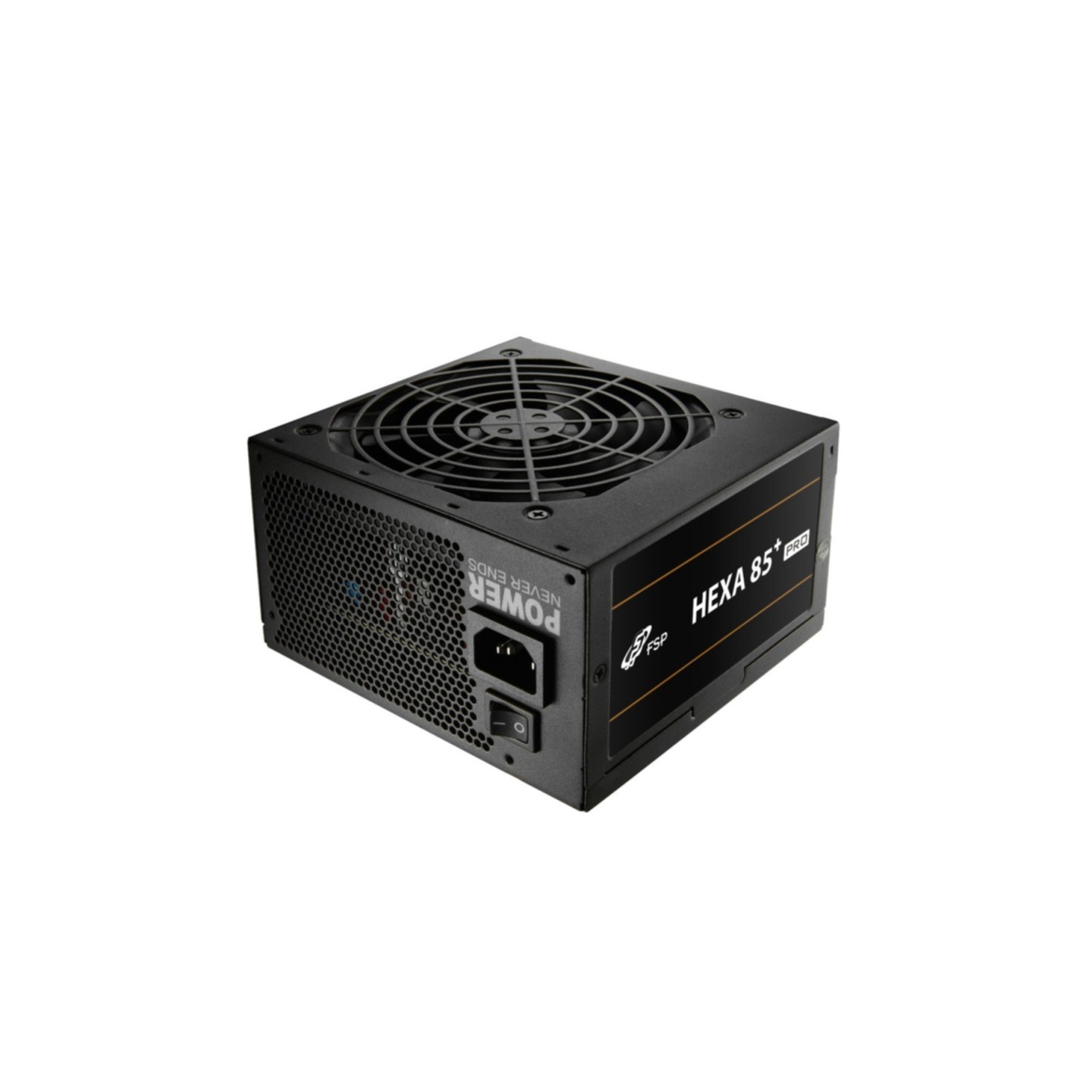 Fortron HEXA 85+ PRO 550W - Non-Modular ATX, 80 PLUS Bronze, All-Black Cables (HA2-550) (Boxed)