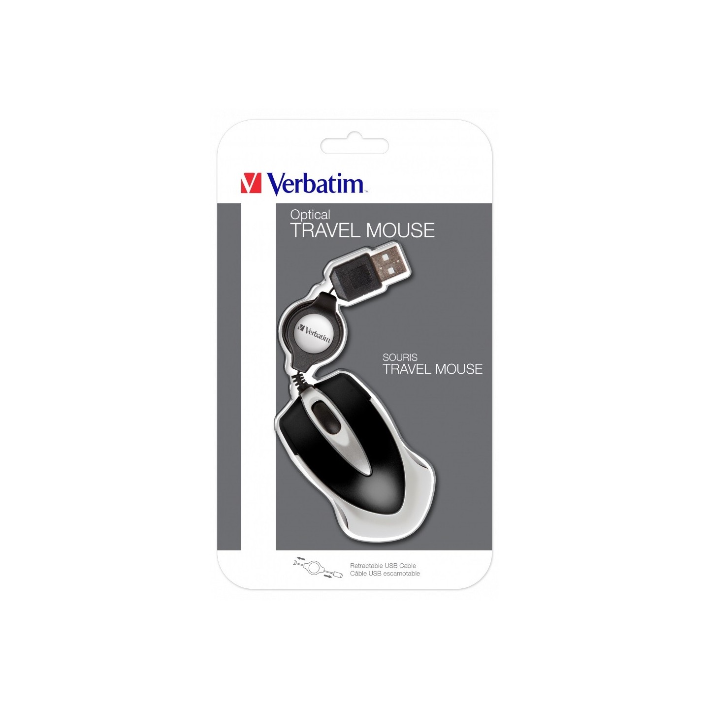 Verbatim GO MINI Wired Optical Travel Mouse - Black (Retail) — Buy in Cyprus with Fast Delivery