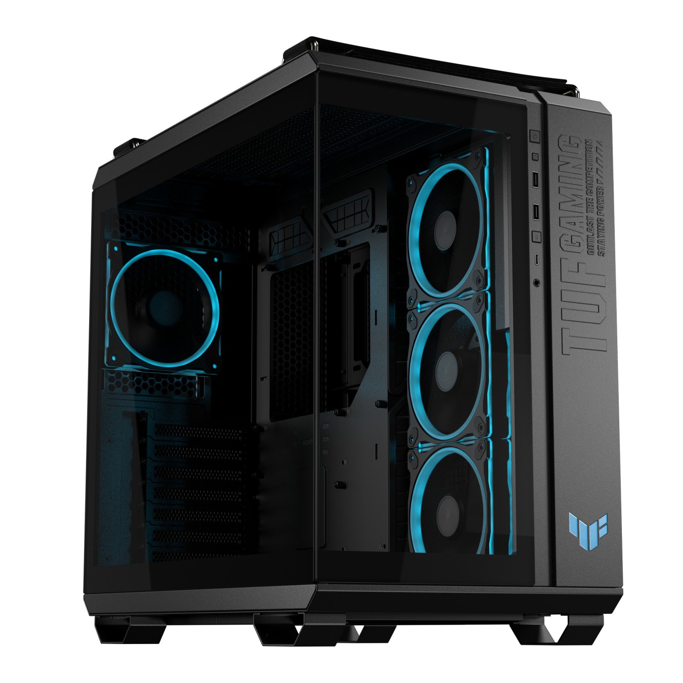 ASUS PC Case ATX Tempered Glass 4xARGB Fans TUF GAMING - GT502 - Horizon Black — Buy in Cyprus with Fast Delivery