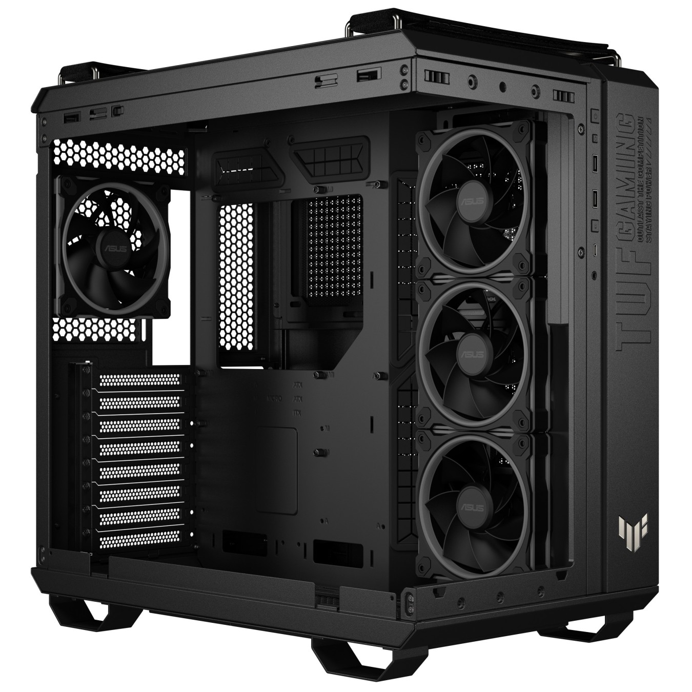 ASUS PC Case ATX Tempered Glass 4xARGB Fans TUF GAMING - GT502 - Horizon Black — Buy in Cyprus with Fast Delivery