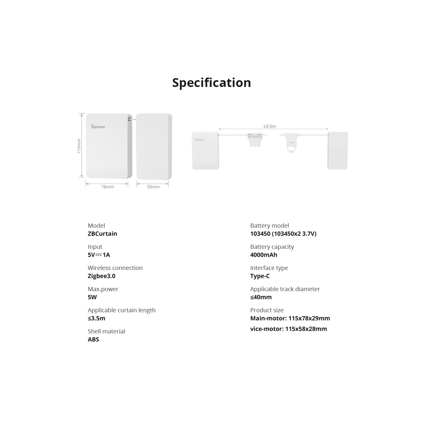 Sonoff ZigBee - ZBCurtain - remote controller included — Buy in Cyprus with Fast Delivery