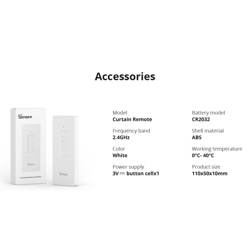 Buy Sonoff ZigBee - ZBCurtain - remote controller included in Cyprus, Nicosia, Limassol, Larnaka, Pafos