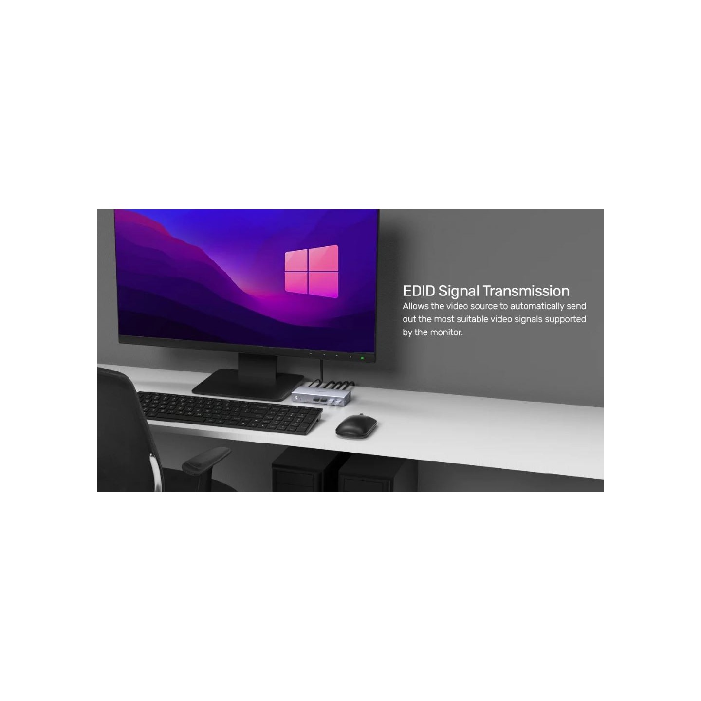 Unitek KVM HDMI 4K60Hz Switch 4-1 with 4-Port USB Hub - V306A - Unitek KVM HDMI 4K60Hz Switch 4-1 with 4-Port USB Hub