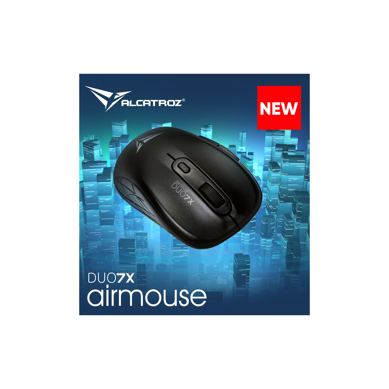 Alcatroz Airmouse Duo 7X Wireless Bluetooth Mouse Black - 1600 CPI (Boxed) — Buy in Cyprus with Fast Delivery