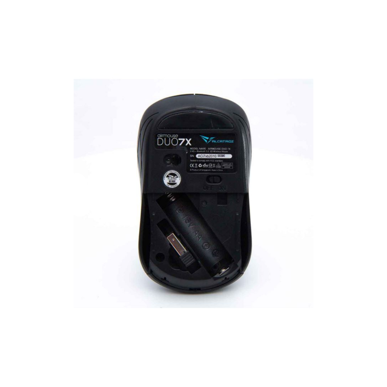 Alcatroz Airmouse Duo 7X Wireless Bluetooth Mouse Black - 1600 CPI (Boxed) — Buy in Cyprus with Fast Delivery