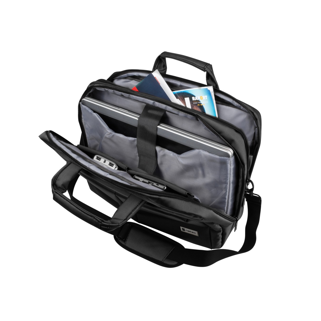 Natec Gazelle NTO-0809 15.6-16" Laptop Bag – 3 Compartments 5 Pockets | Armenius Store