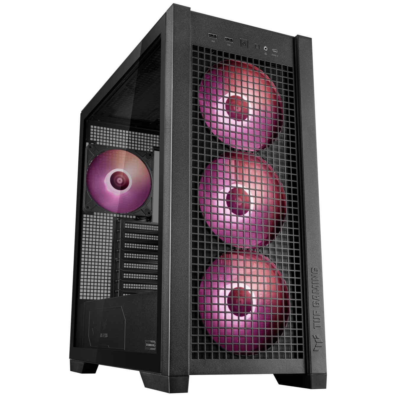 ASUS PC Case - GT302 - ATX Tempered Glass 4xARGB Fans TUF GAMING Black — Buy in Cyprus with Fast Delivery