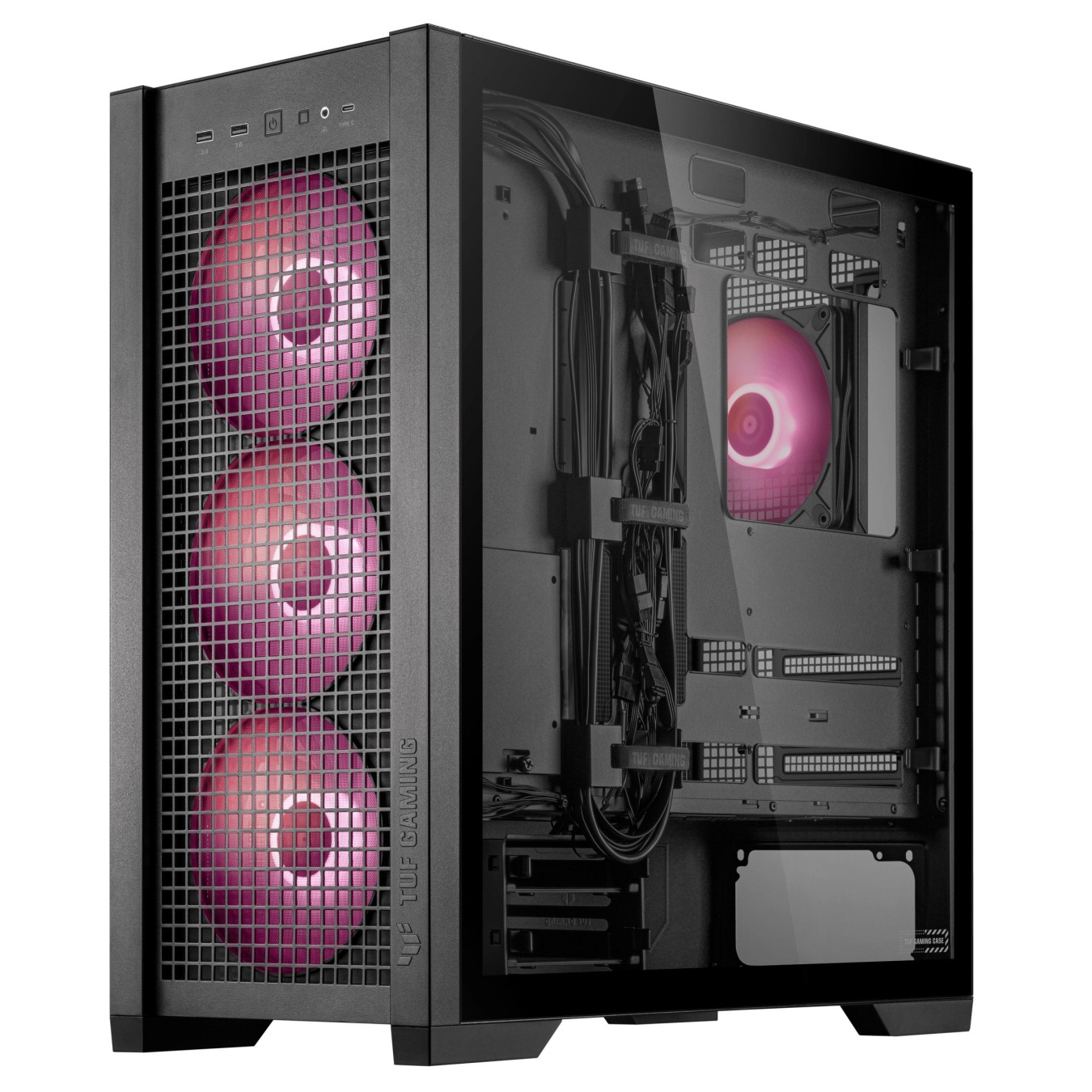 ASUS PC Case - GT302 - ATX Tempered Glass 4xARGB Fans TUF GAMING Black — Buy in Cyprus with Fast Delivery
