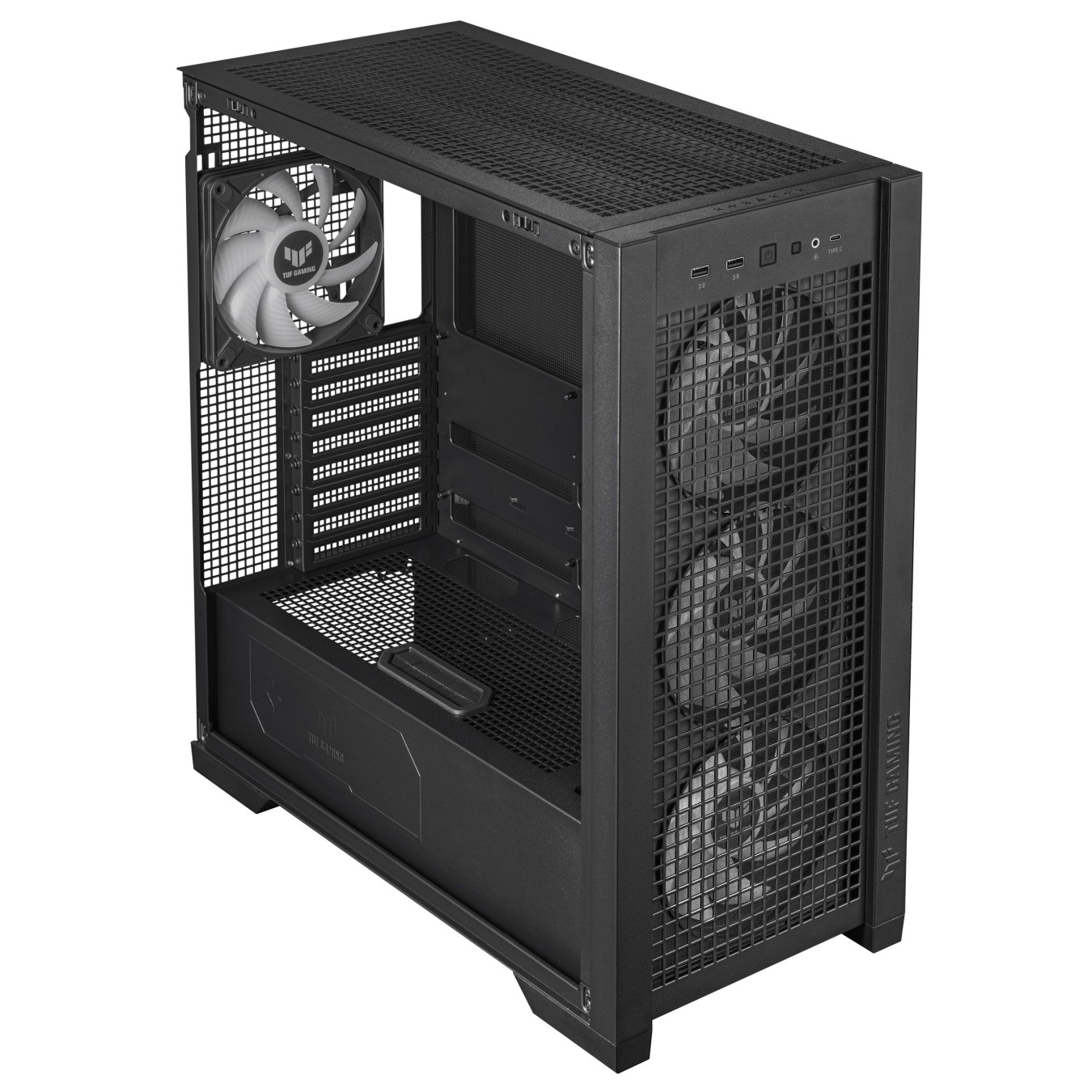 ASUS PC Case - GT302 - ATX Tempered Glass 4xARGB Fans TUF GAMING Black — Buy in Cyprus with Fast Delivery