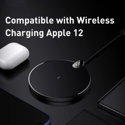 Buy Baseus Digital LED Display Wireless Charger - Gen 2, 15W, Black in Cyprus, Nicosia, Limassol, Larnaka, Pafos