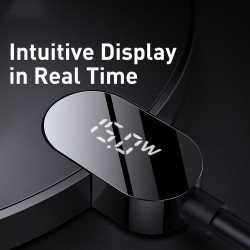 Buy Baseus Digital LED Display Wireless Charger - Gen 2, 15W, Black in Cyprus, Nicosia, Limassol, Larnaka, Pafos