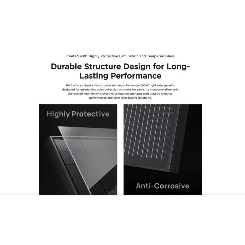 Buy Ecoflow 200W Rigid Solar Panels - Combo 2x100W in Cyprus, Nicosia, Limassol, Larnaka, Pafos