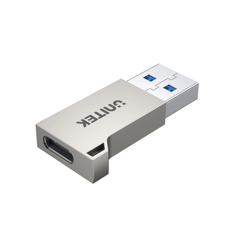 Buy Unitek USB3.1 Type-C Female to Type-A Male 5Gbps Adapter Silver A1034NI in Cyprus, Nicosia, Limassol, Larnaka, Pafos