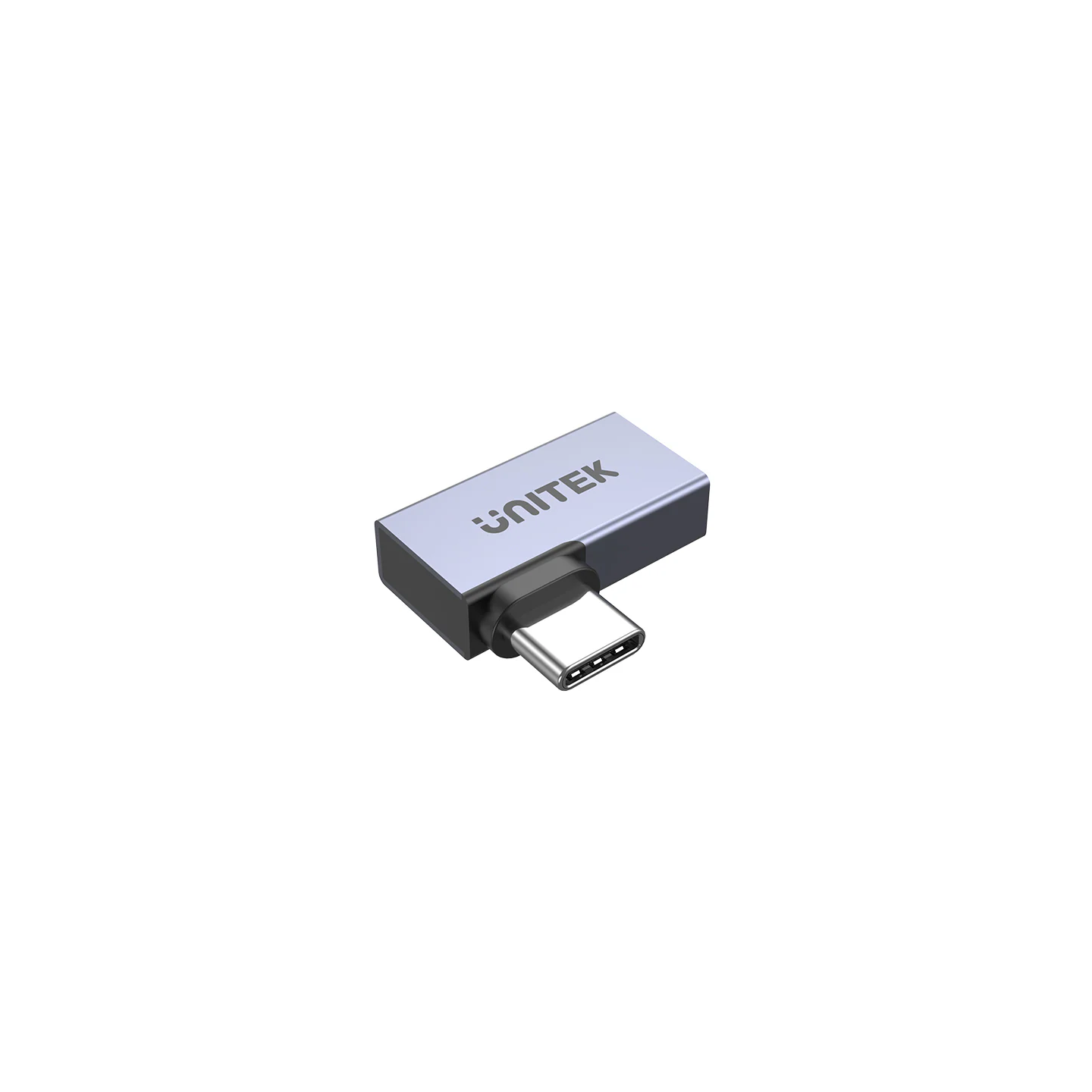 Unitek USB-C 4.0 Male to Female Adaptor - A1040GY - 90 degrees (Side) — Buy in Cyprus with Fast Delivery