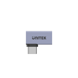 Unitek USB-C 4.0 Male to Female Adaptor - A1040GY - 90 degrees (Side) — Buy in Cyprus with Fast Delivery