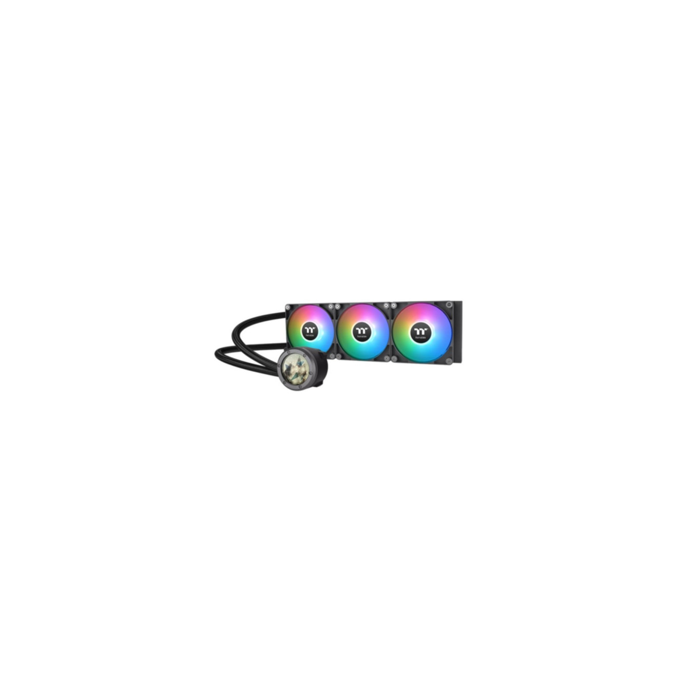 Thermaltake TH360 Ultra ARGB Sync AIO Liquid Cooler - CL-W384-PL12SW-A - 360mm, 3x120mm ARGB Fans, Black, TFT-LCD