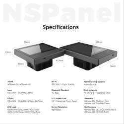 Buy Sonoff NS Panel - touch screen in Cyprus, Nicosia, Limassol, Larnaka, Pafos