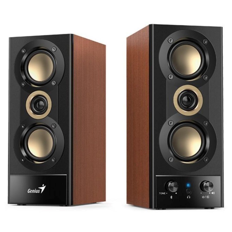 Buy Genius PC Speakers - SP-HF800BT - 2.0 PC Speakers 20W RMS USB & BT Wood in Cyprus, Nicosia, Limassol, Larnaka, Pafos