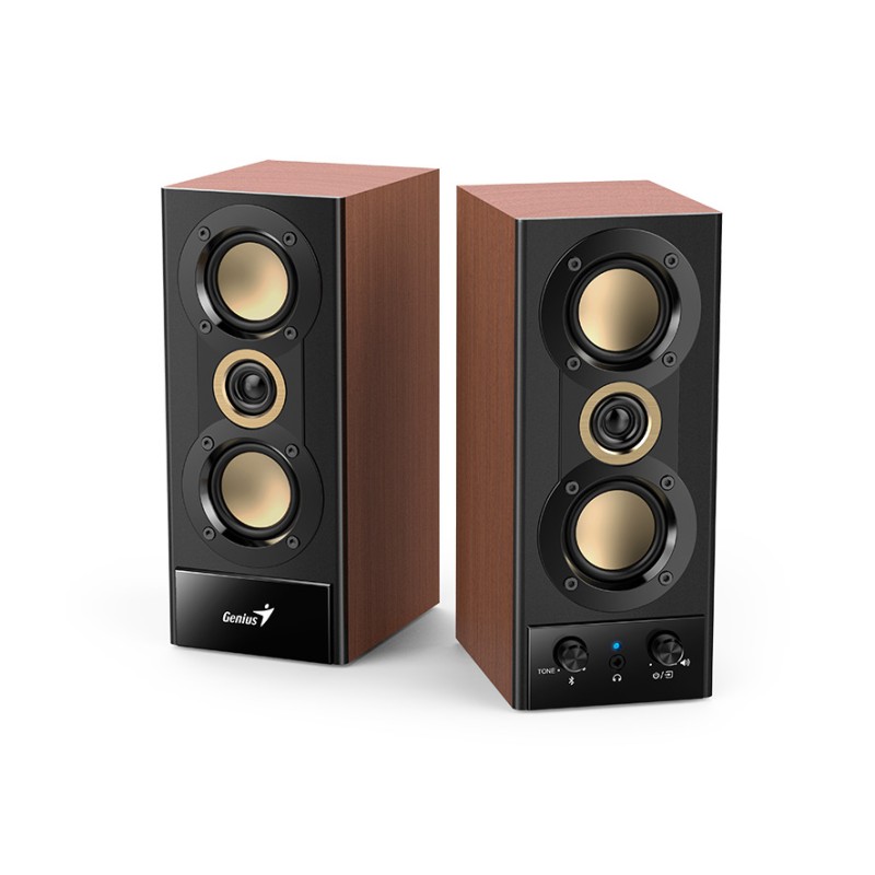 Buy Genius PC Speakers - SP-HF800BT - 2.0 PC Speakers 20W RMS USB & BT Wood in Cyprus, Nicosia, Limassol, Larnaka, Pafos