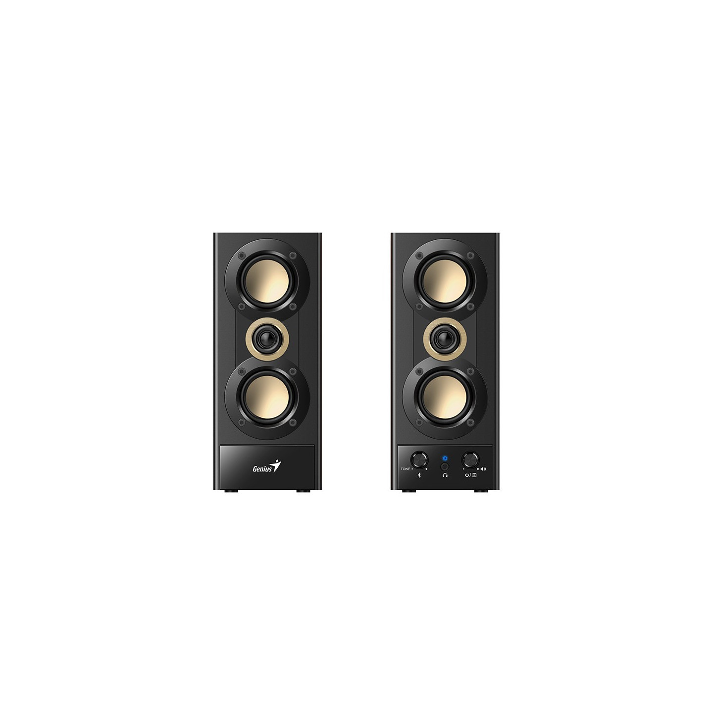 Genius PC Speakers - SP-HF800BT - 2.0 PC Speakers 20W RMS USB & BT Wood — Buy in Cyprus with Fast Delivery