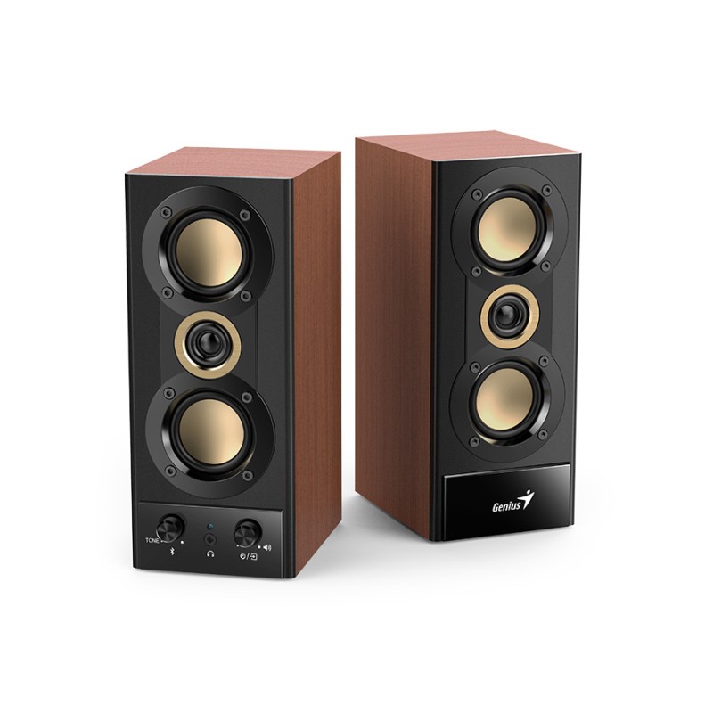 Buy Genius PC Speakers - SP-HF800BT - 2.0 PC Speakers 20W RMS USB & BT Wood in Cyprus, Nicosia, Limassol, Larnaka, Pafos