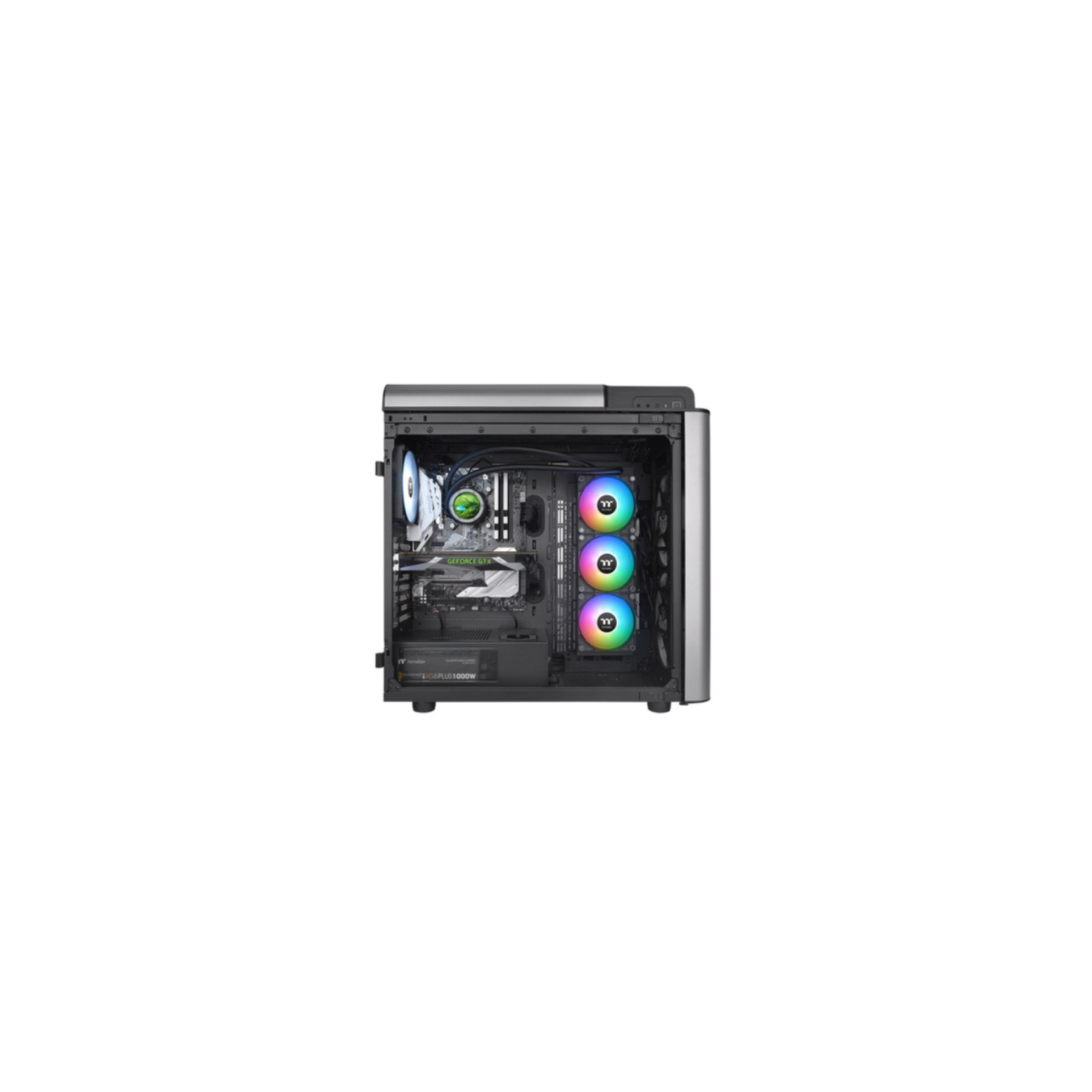 Thermaltake TH360 Ultra ARGB Sync AIO Liquid Cooler - CL-W384-PL12SW-A - 360mm, 3x120mm ARGB Fans, Black, TFT-LCD