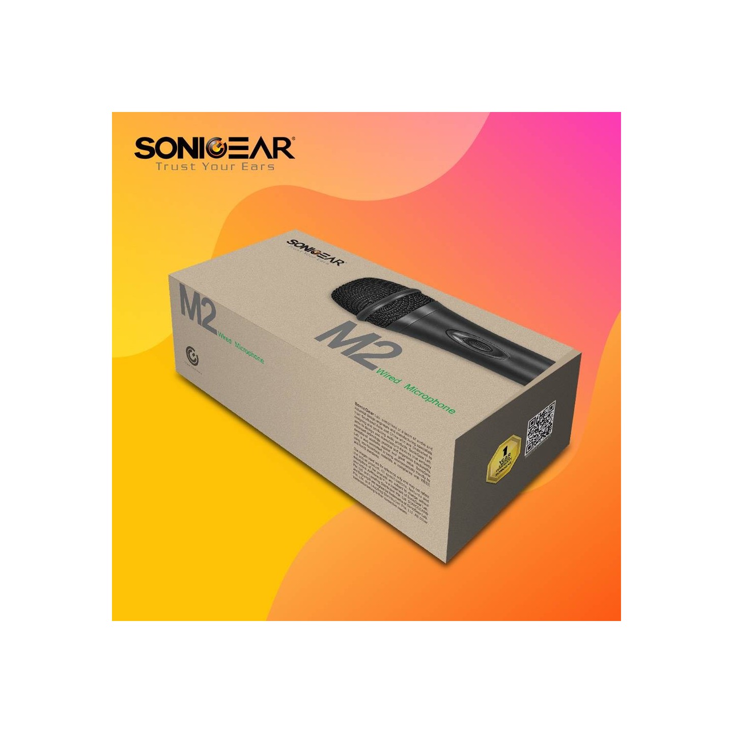 SonicGear Wired Dynamic Microphone - M2 - Wired Dynamic Microphone — Buy in Cyprus with Fast Delivery