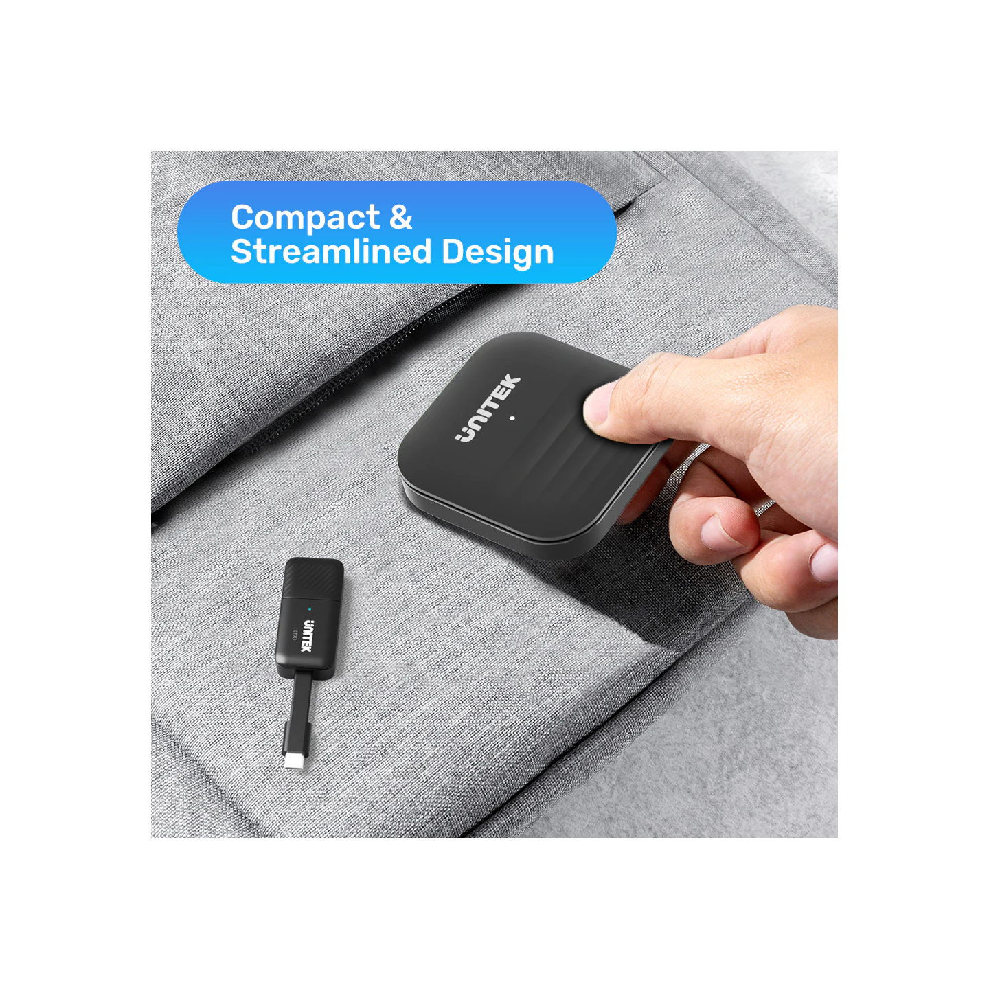 Unitek Wireless USB-C to HDMI Extender Kit - V1184A - Up to 50m — Buy in Cyprus with Fast Delivery