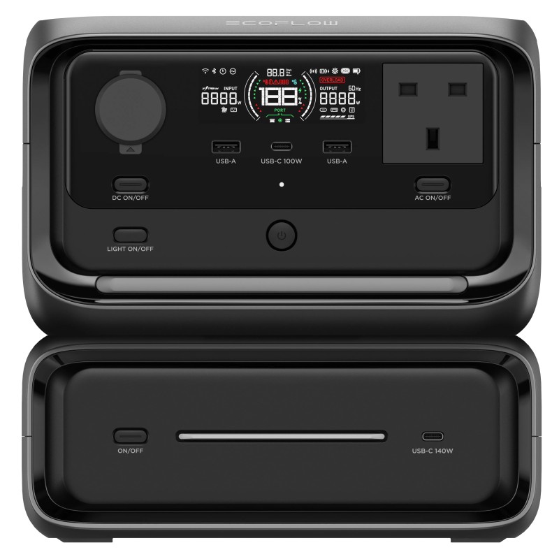 Buy EcoFlow River Power Station - RIVER 3 Max - 572Wh 600W with 3 UK plugs 100W ... in Cyprus, Nicosia, Limassol, Larnaka, Pafos