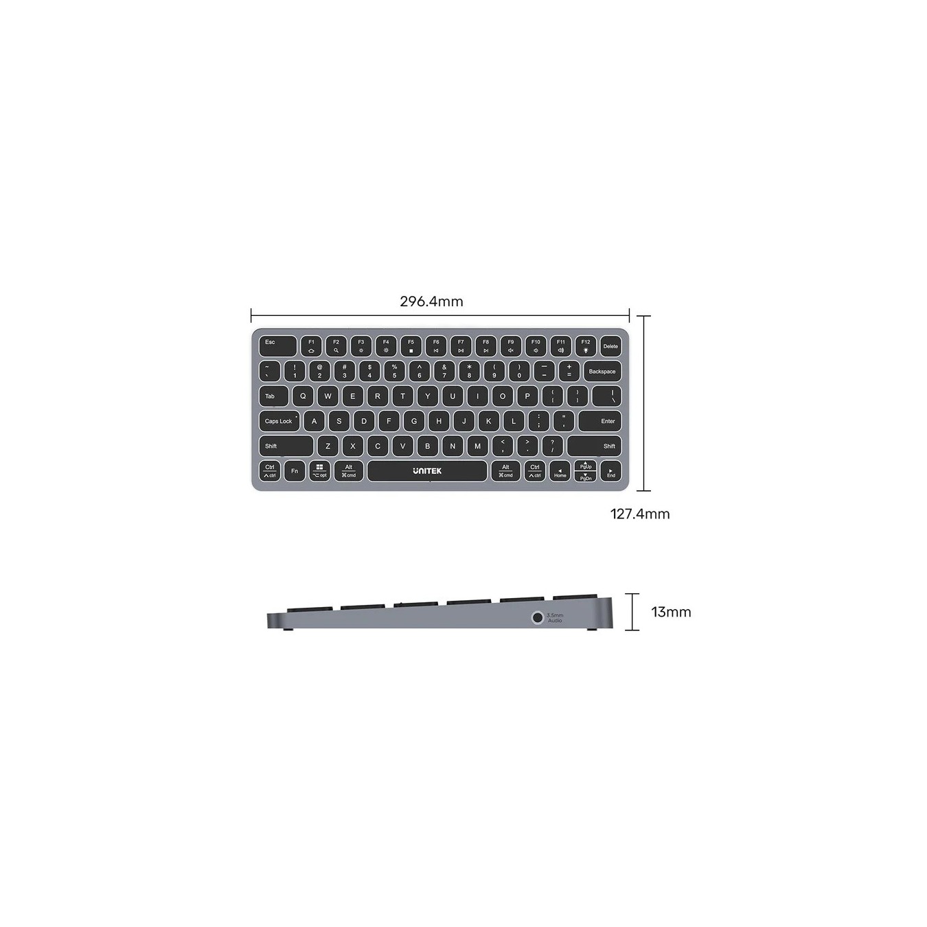 Unitek D1092A 9-in-1 USB-C Keyboard Hub – 4K HDMI, 100W PD | Armenius Store