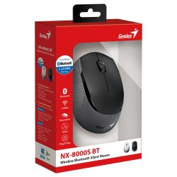 Buy Genius Mouse - NX-8000S - Wireless+BT Silent BT Black in Cyprus, Nicosia, Limassol, Larnaka, Pafos