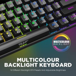 Armaggeddon NEX Black Mechanical Gaming Keyboard - MKA-1C - 61 Linear (Red) Keys (Boxed) — Buy in Cyprus with Fast Delivery