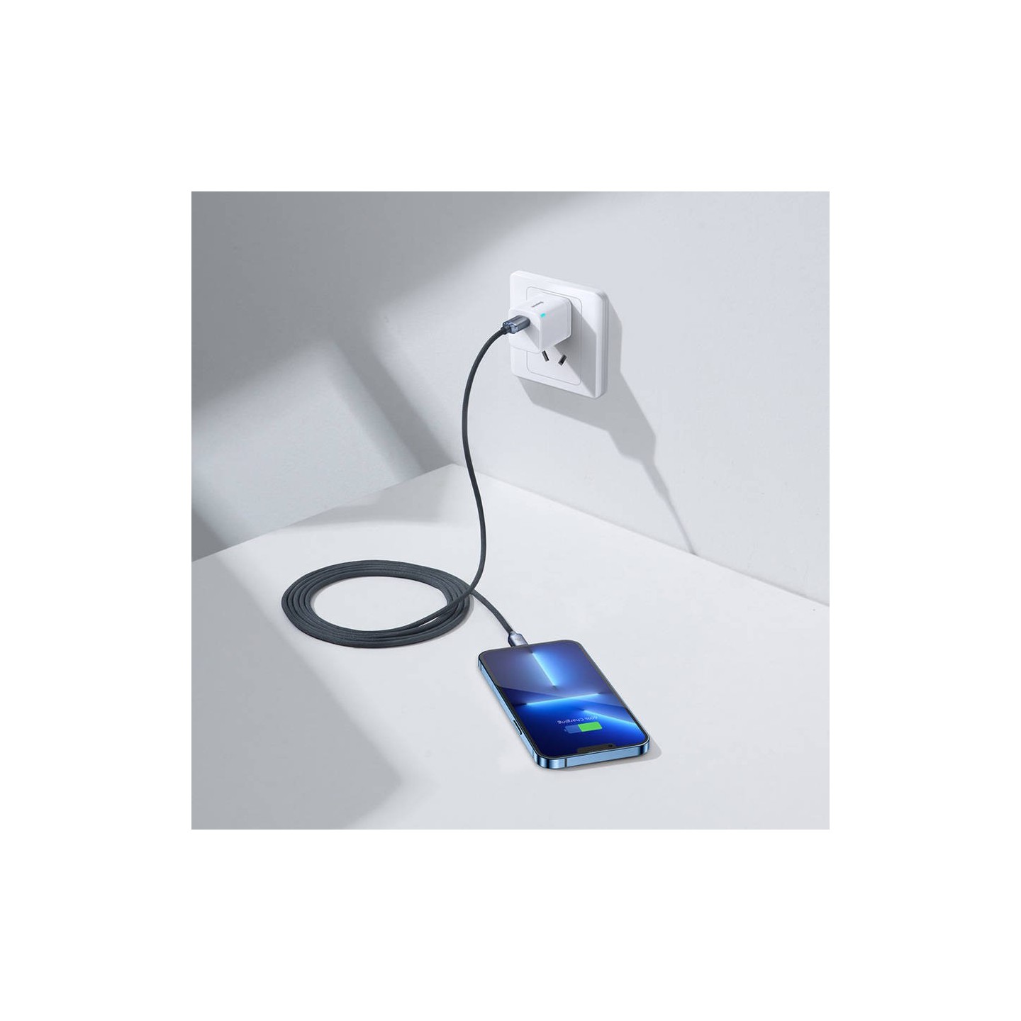 Baseus Cable Lightning to USB-C Crystal Series - 2.0m White — Buy in Cyprus with Fast Delivery