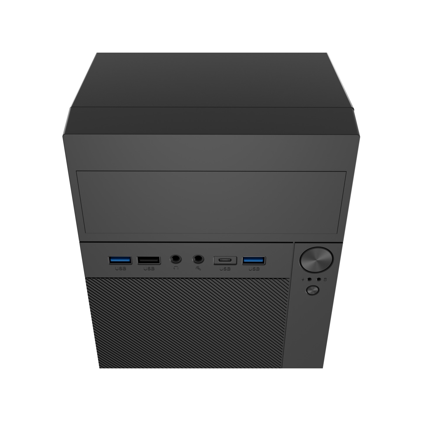 Natec Helix USB-C MATX Mini Tower PC Case - Black (Boxed) — Buy in Cyprus with Fast Delivery