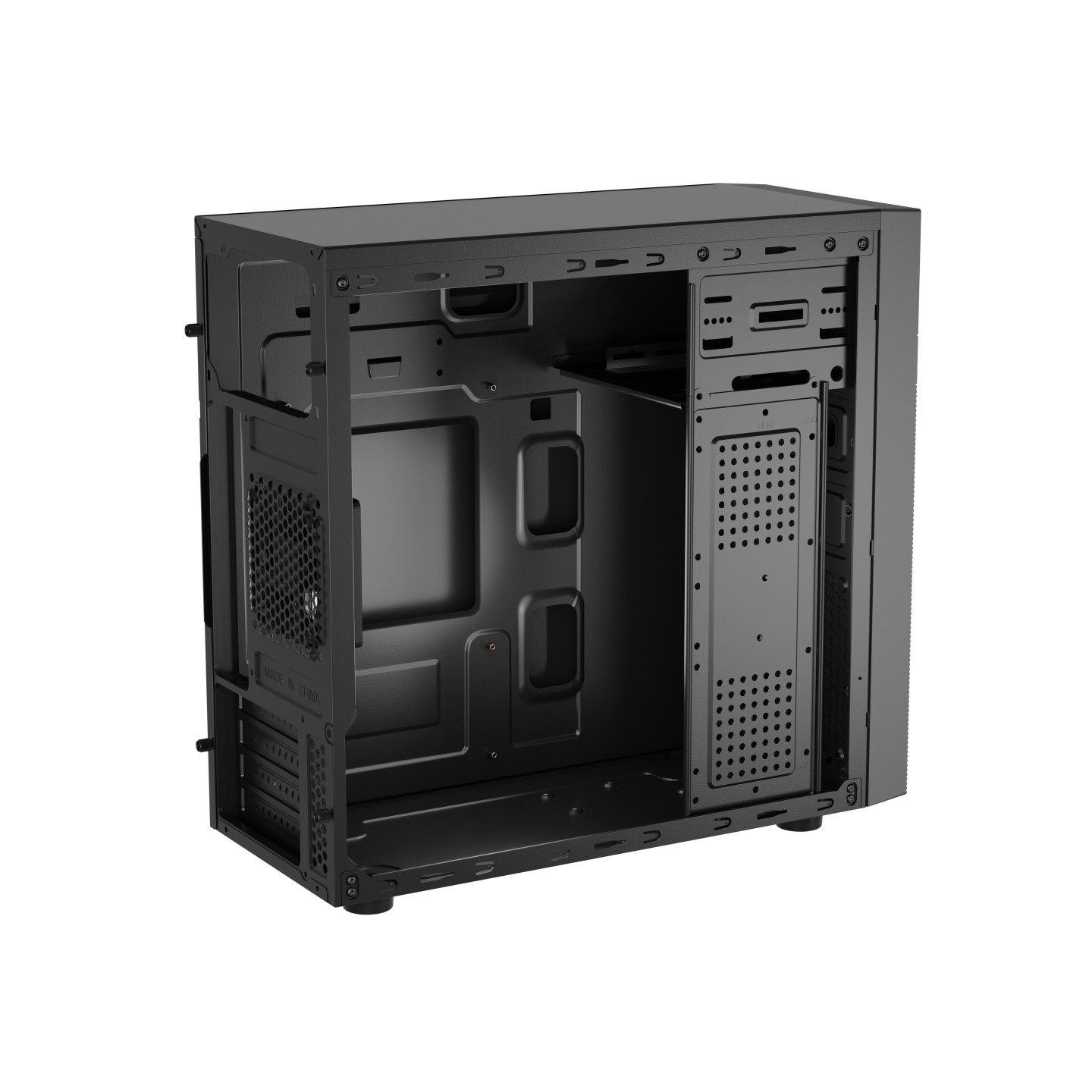 Natec Helix USB-C MATX Mini Tower PC Case - Black (Boxed) — Buy in Cyprus with Fast Delivery