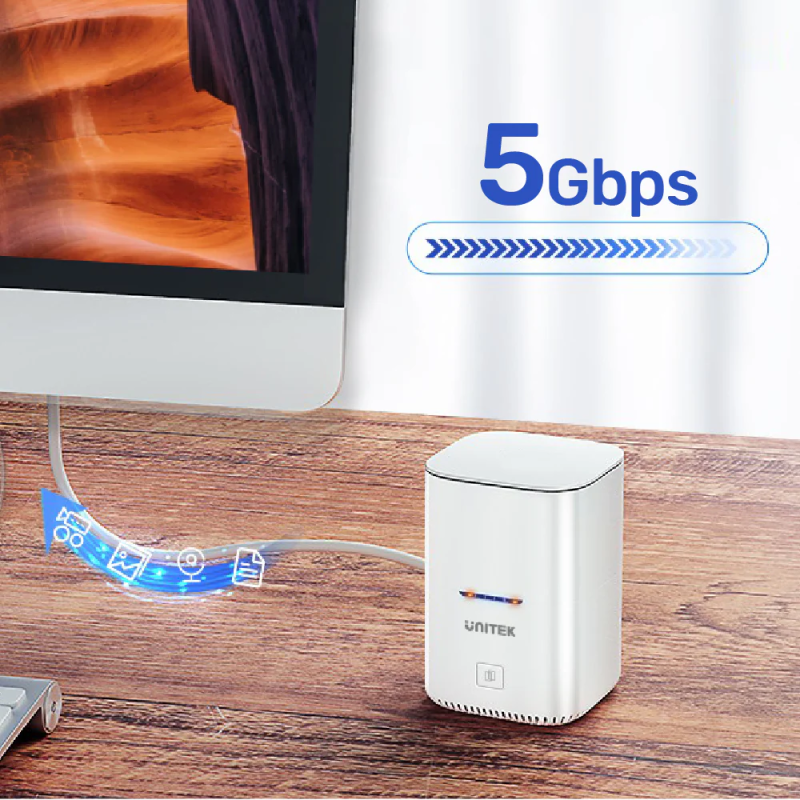 Buy Unitek HDK Marshmallow - S1105B - 2x2.5'' SATA Diskstation DAS in Cyprus, Nicosia, Limassol, Larnaka, Pafos