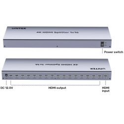 Buy Unitek HDMI Splitter - V1137A - 1x16 4K30Hz in Cyprus, Nicosia, Limassol, Larnaka, Pafos