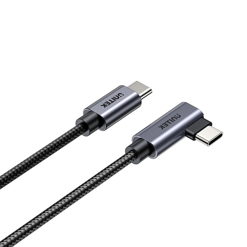 Buy Unitek MC USB-C Cable - C14123BK-2M - PD100W L-Shape 2.0m in Cyprus, Nicosia, Limassol, Larnaka, Pafos